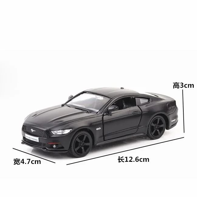 1/36 scala Ford mustang GT Diecast modello in lega tirare indietro auto regali per bambini