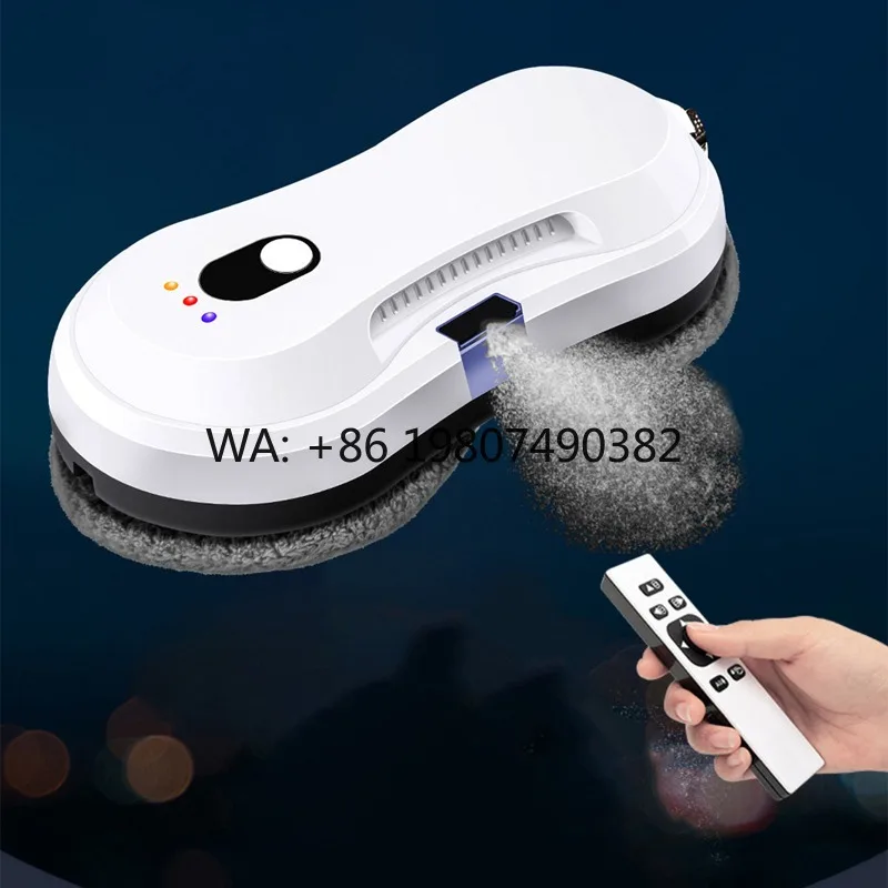 Ultrasonic Water Spray Smart Window Cleaner Brushless Motor App Control Indoor Outdoor Vacuum Cleaning Device