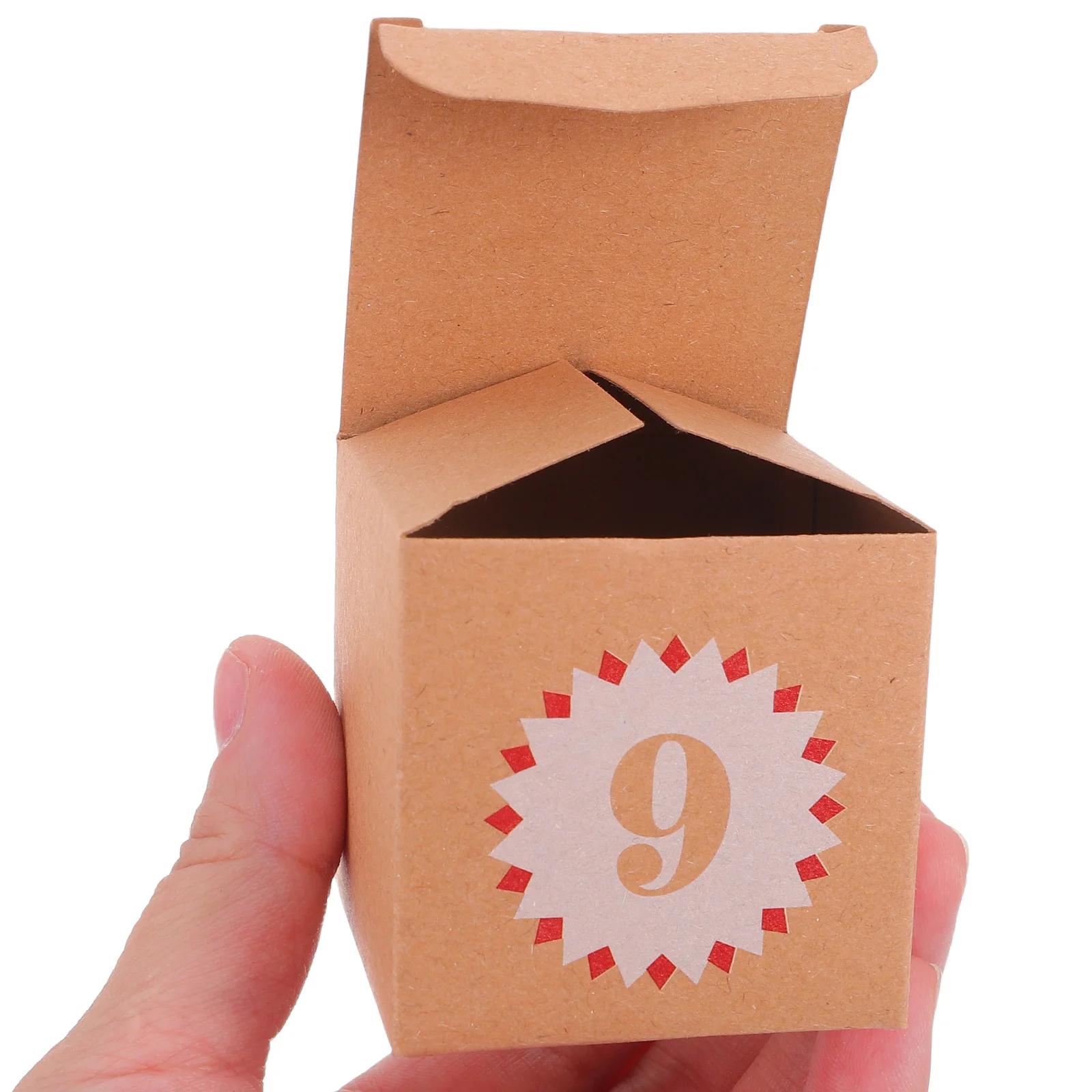 

1Set Christmas Countdown Calendar Box 24 Drawers Refillable Xmas Holiday Treat Storage Vintage Style Candy Organizer for