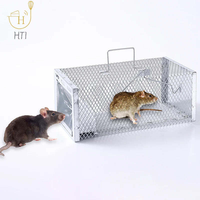 1pc metal Multi-Catch Rodent Mouse Trap Rat Trap Cage Pest Control All Mice And Rat Can Fit In Mice Rodent Catcher Rat Trap Cage