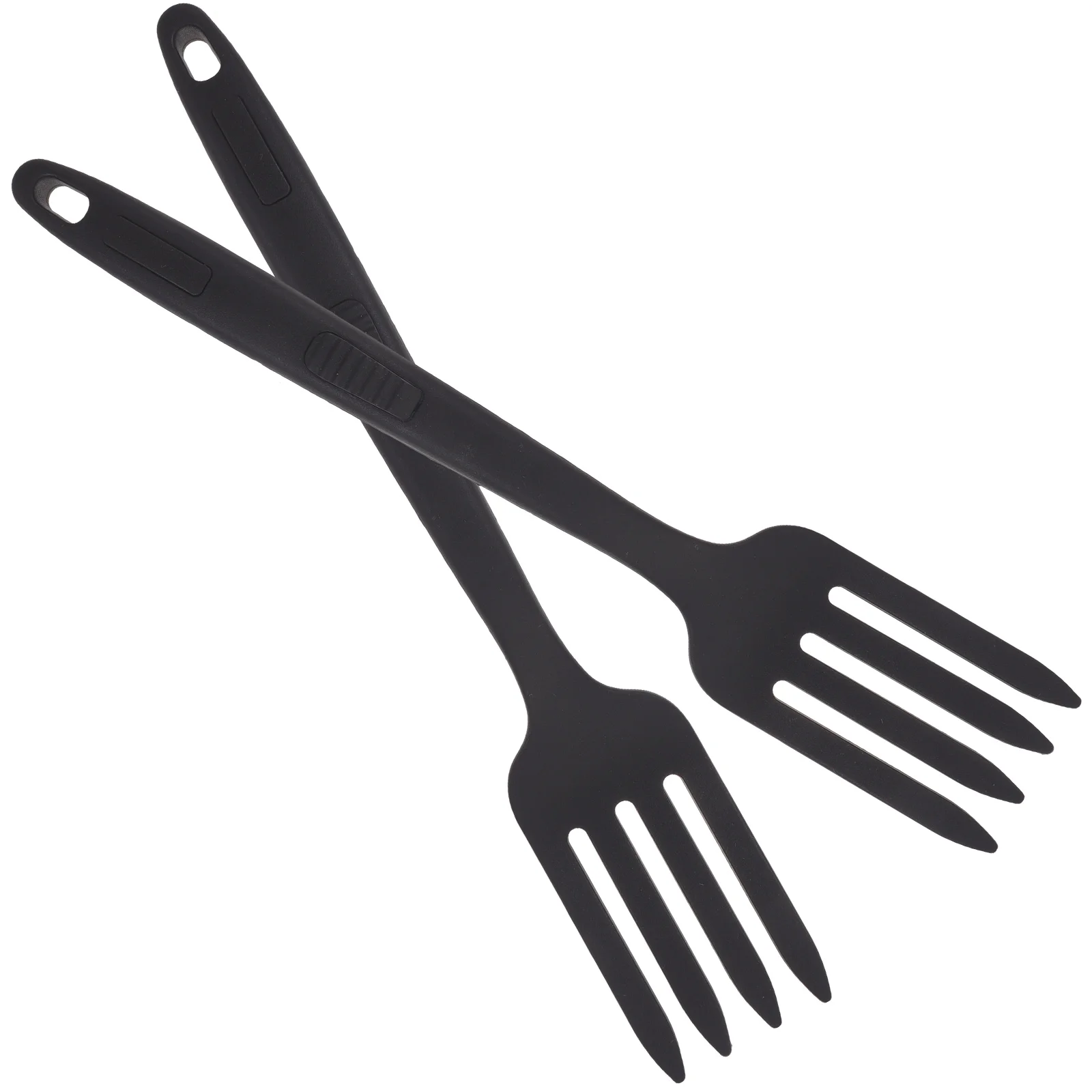 

2pcs Pasta Tongs Kitchen Gadgets Cooking Utensil Pasta Fork Meat Fork Stir Salad Practical Smooth Edge Meat Tool