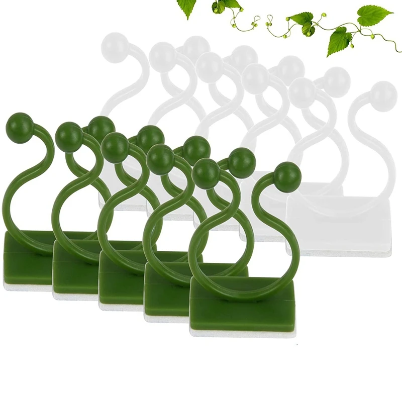 160 Pcs Plant Climbing Wall Fixture Clips,Wall Plant Holder With Self-Adhesive Hook Vine Plant Climbing Wall Fixer