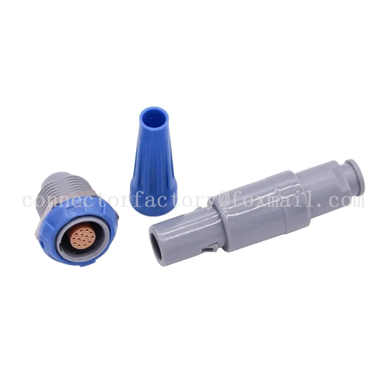 PAG 0° PAA 40° PAB 60° PAC 80° 1P 2 3 4 5 6 7 8 9 10 12 14Pin Medical Plastic Round Push-pull Self-locking Connector Male Plug