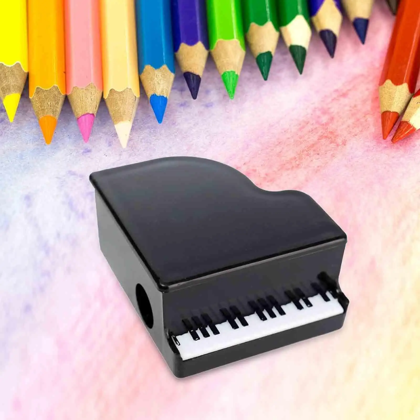 Piano Shaped Pencil Sharpener Gift Portable for Sketch Pencils Mini Music Stationery for School Classroom Home Artists Engineers