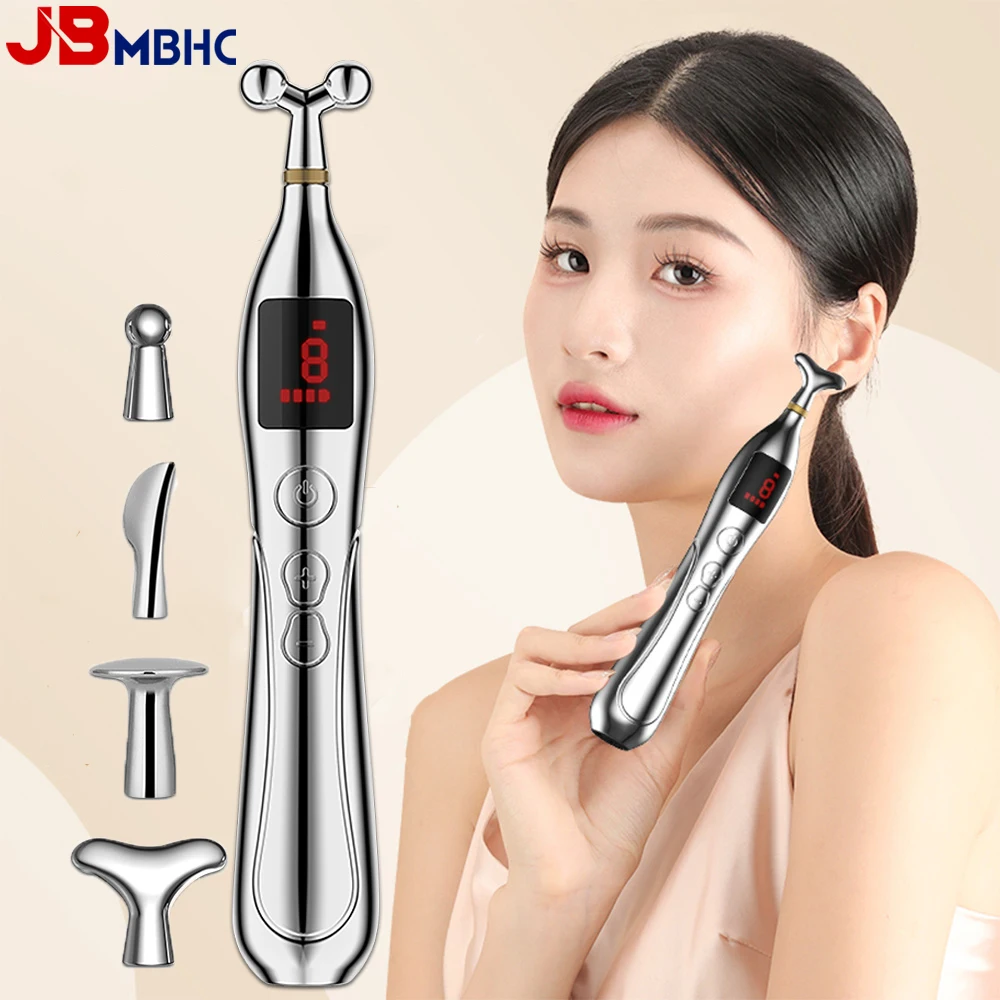 

Electronic Acupuncture Pen Point Massager Electric Meridian Laser Therapy Heal Massage Pen Face Energy Pen Back Pain Relief Tool