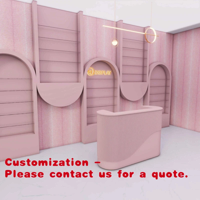 

custom.USA CA UK AU GER Local Stock Hair Salon Simple Shop Cash Reception Desk Counter Table Design Store Cosmetic