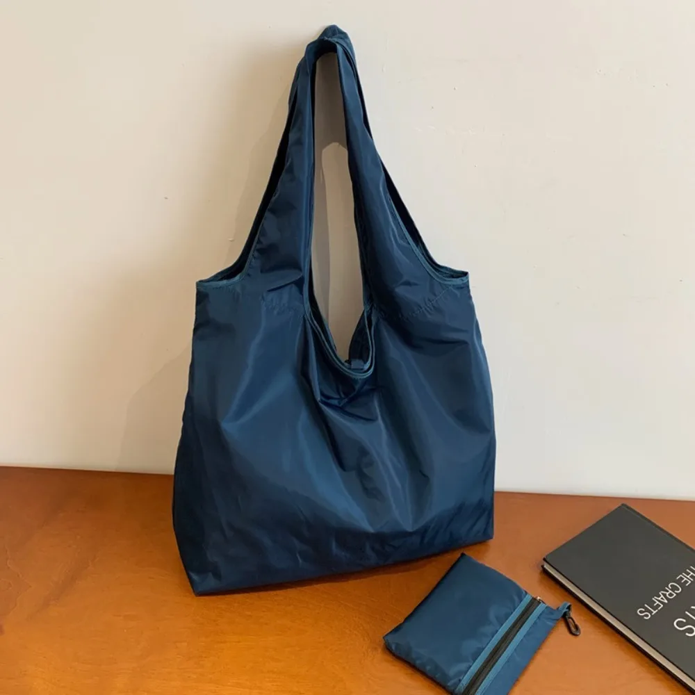 Foldable ~ Handbag Folding Shopping Bag Waterproof Fold Foldable Eco-Friendly Bag Portable Shoulder Pouch Grocery Storage Bag