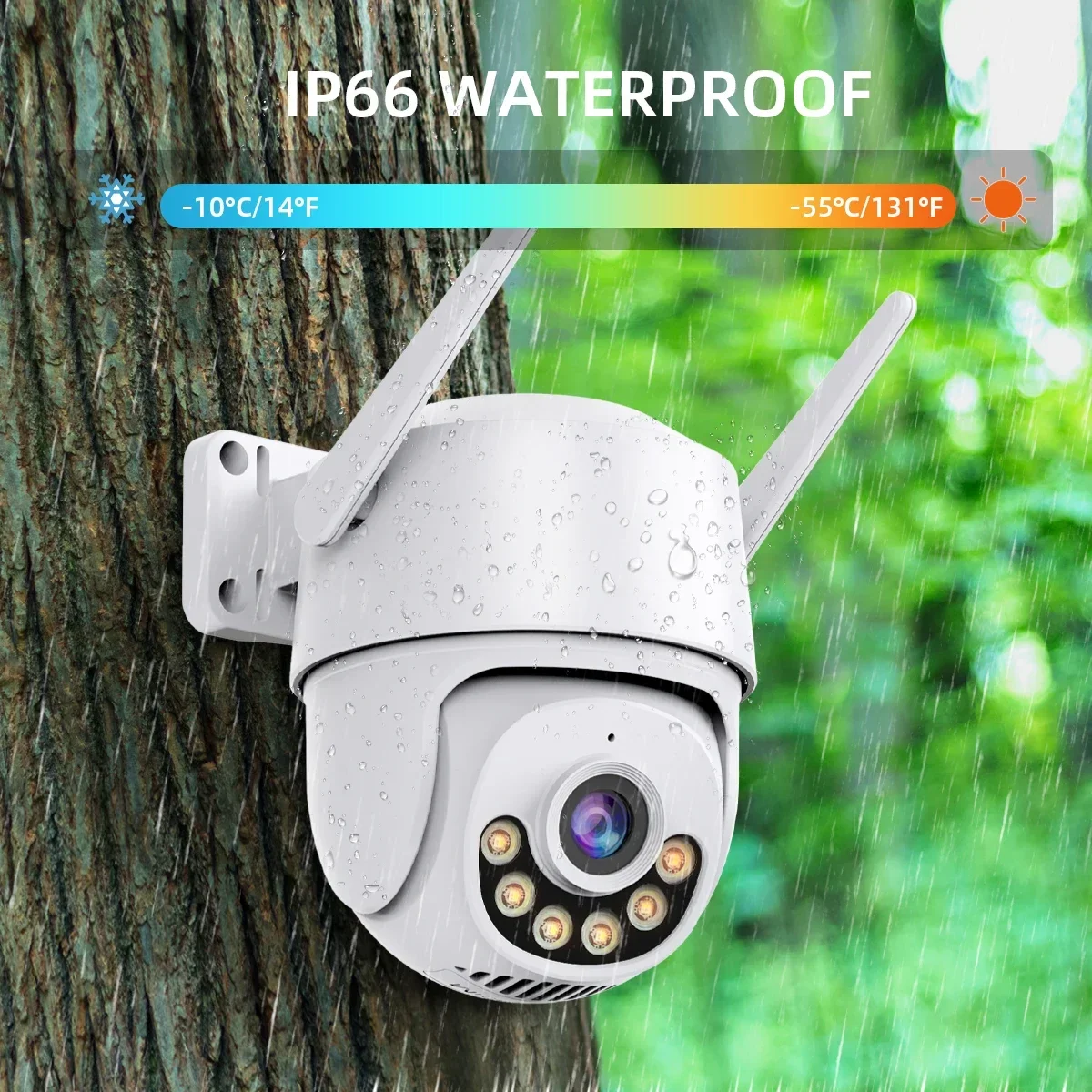 ICSEE 4K 8MP Wifi PTZ Camera 5MP Speed Dome Auto Tracking Outdoor Waterproof Color Night Vision Two Way Audio Security Camera