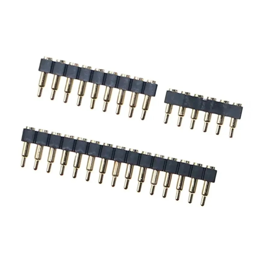 YUXI 2 Stück SMT Pogo-Pin 2 3 4 5 6 7 8 9 15-polig Federkontakt-Testprobe Ladeanschluss Abstand 2,54mm – Detail 2
