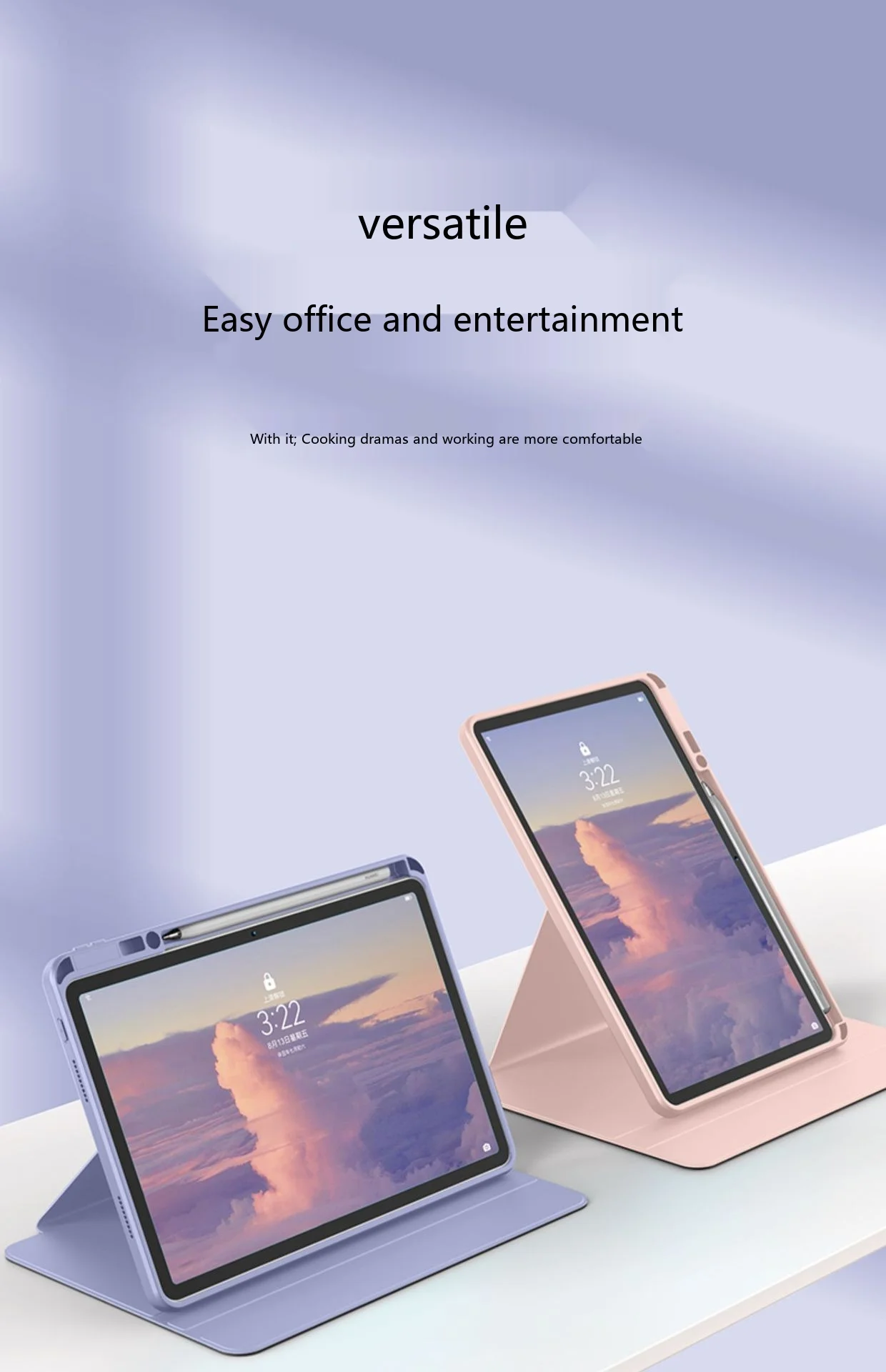 Für Xiaomi Pad Redmi Pad 12,4 12,1 11 10,6 9,7 Zoll Acryl 720° Drehbare Stoßfeste Schutzhülle mit Schlaf-/Wachfunktion – Detail 14