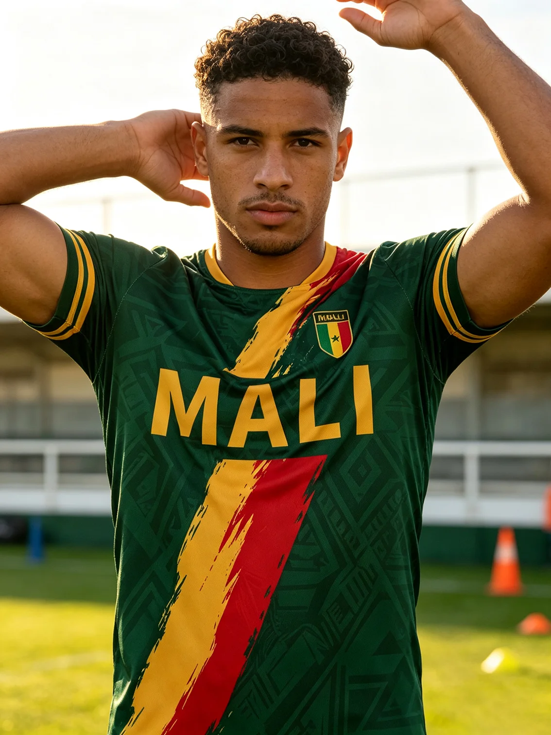Supple loose‑fit athletic jersey with unrestrained cut suited for fast sprints, nimble dribbling and wide‑range movements