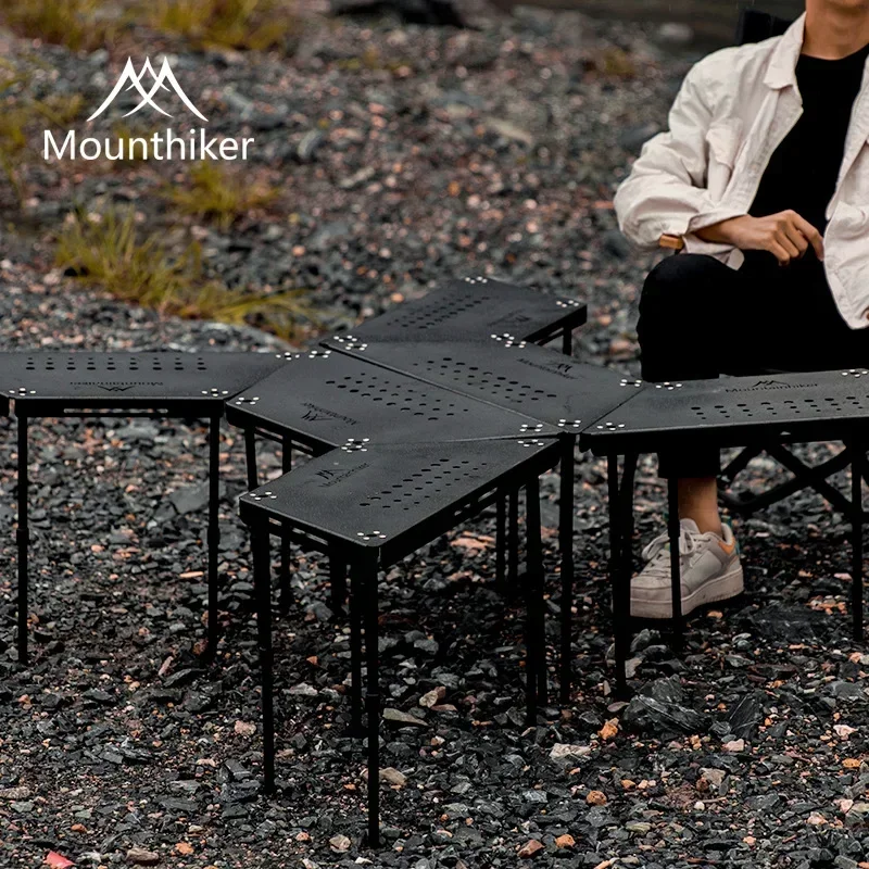 

New Camping Portable Aluminum Stove Table Folding Picnic Barbecue Table Hexagonal Table Foldable Table Camping Table Foldable