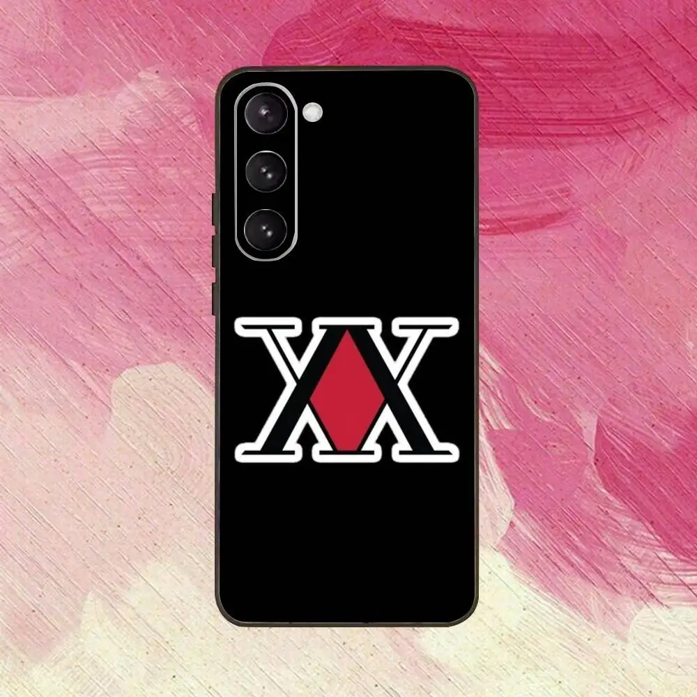 حافظة هاتف ترخيص Hxh Hunter X Hunter لهاتف سامسونج جالاكسي A73، A72، A71، A70، A53، A52، A51، غطاء أسود ناعم آخر
