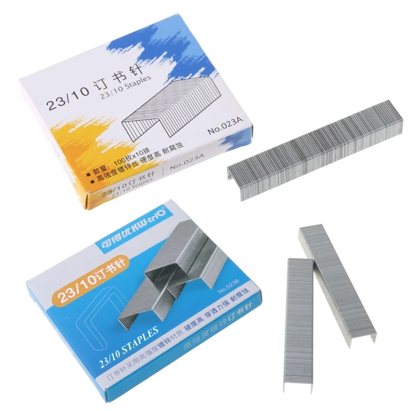 1000Pcs/Box Heavy Duty 23/10 Metal for Staples For Stapler Office School Supplie QXNF