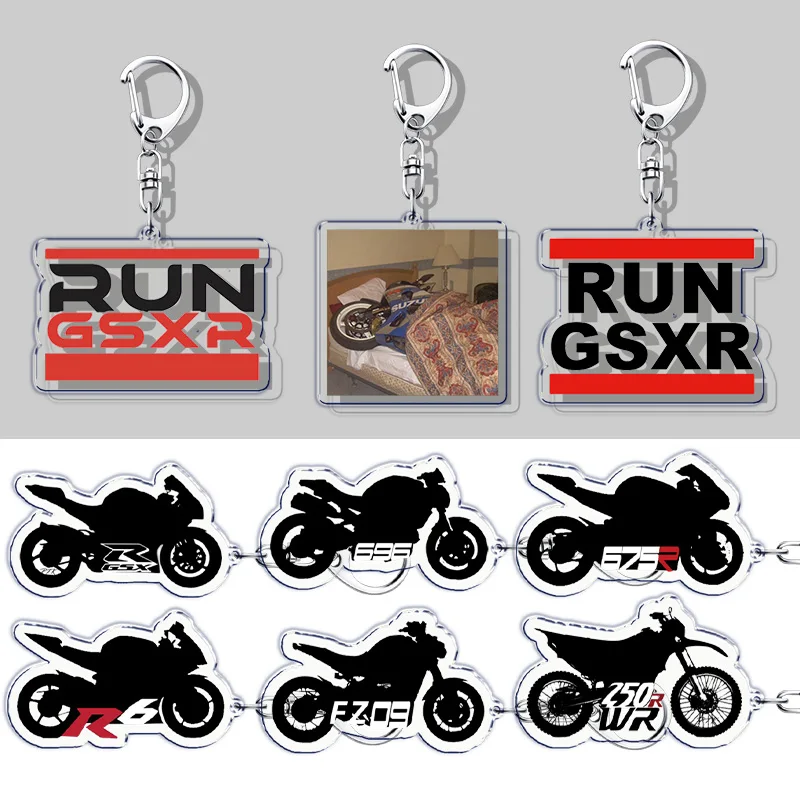 Love Motorcycle Superbike Keychains Keyring for Accessories Racing Rider Biker Pendant Car Key Jewelry Fans Gifts