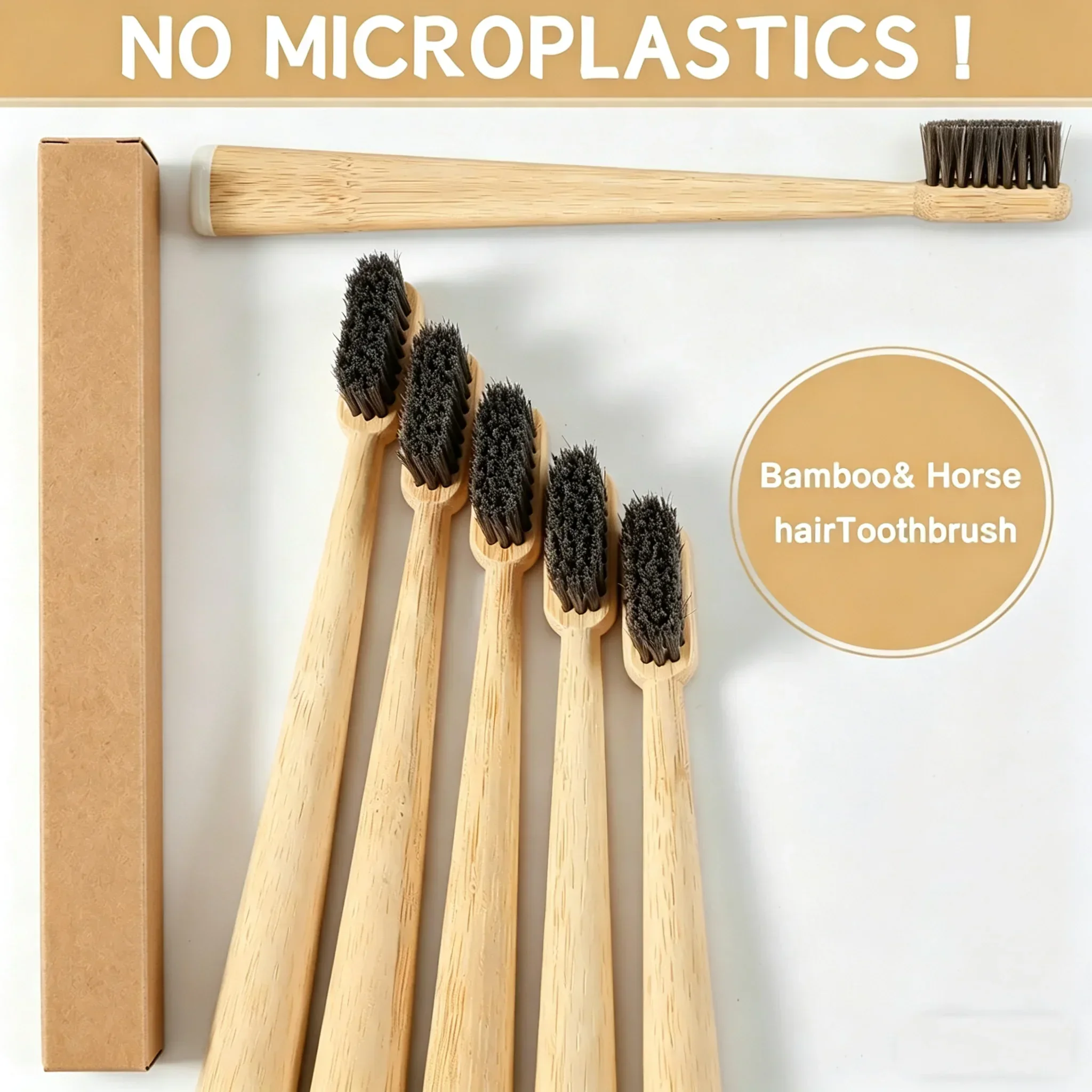 kit-com-4-escovas-de-dente-de-bambu-luxuosas-com-cerdas-macias-de-crina-de-cavalo-totalmente-biodegradaveis-sem-plastico-e-nylon-design-de-secagem-rapida