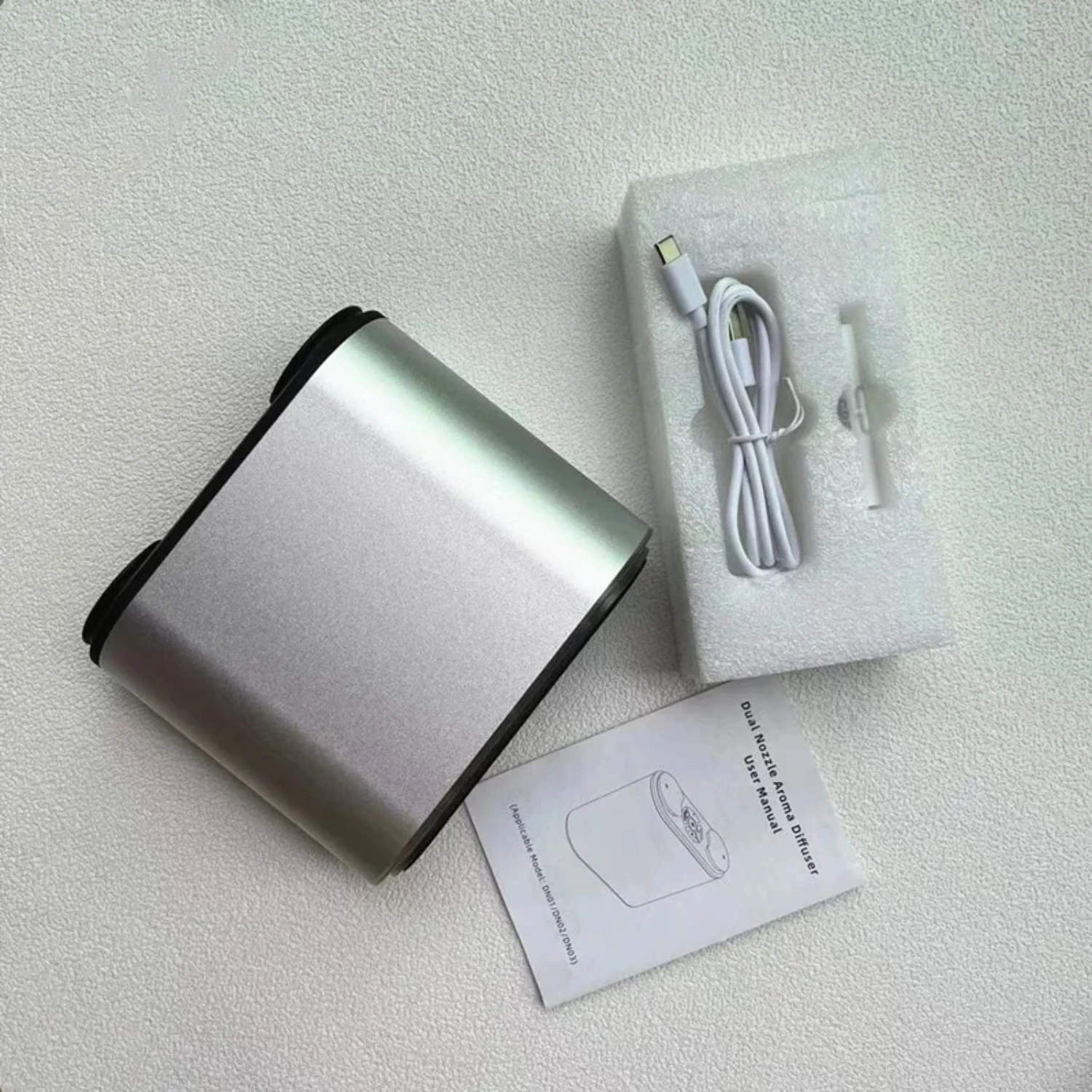 Difusor sem água usb alumínio perfume nebulizador difusor aromaterapia difusor de óleos essenciais sem água para hotel