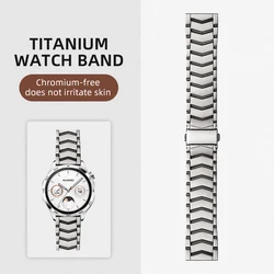 Titanium Version Strap, 20MM 22MM Folding Model, Silver Black, Fits Huawei Watch GT3 4 Quick Release Men's Bracelet