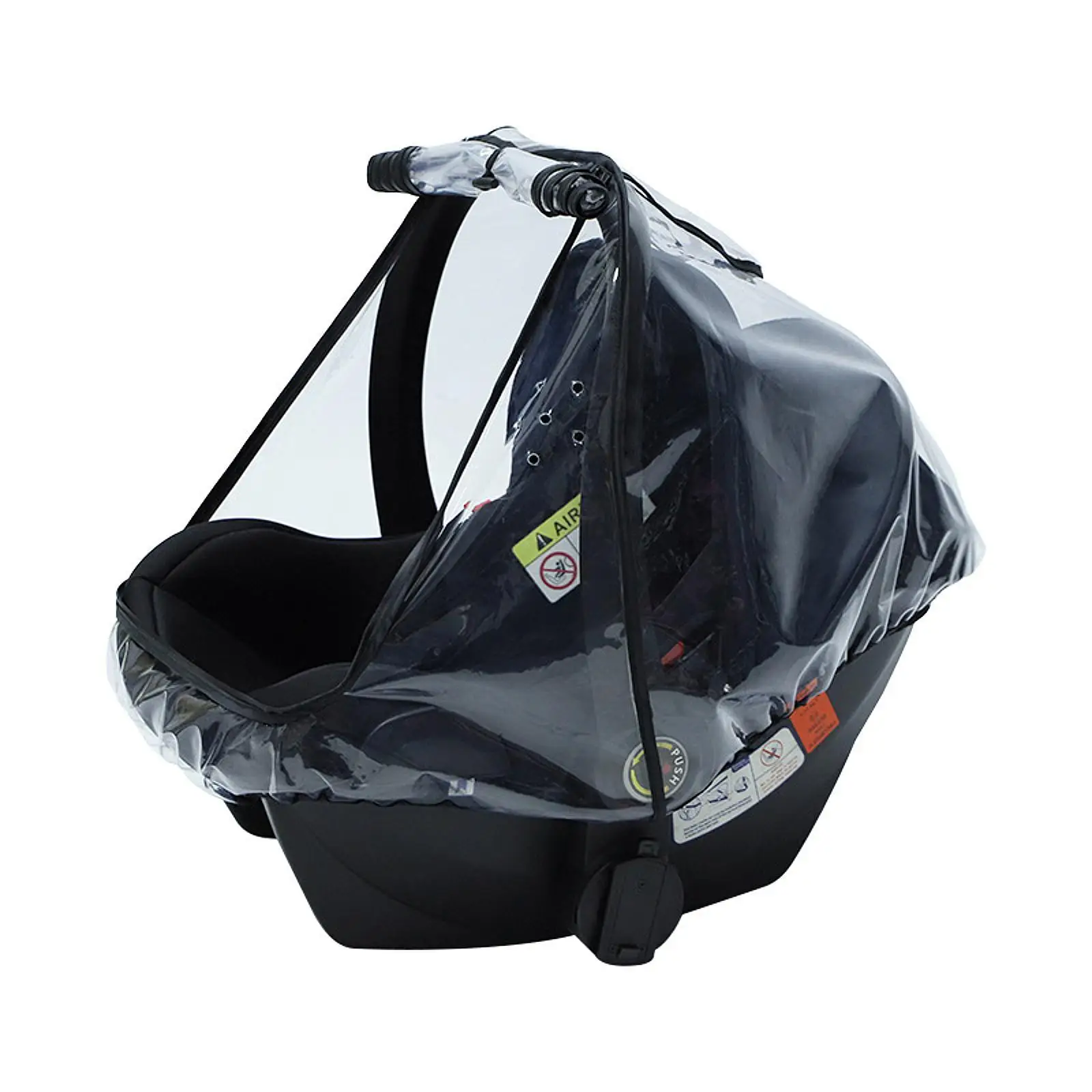 EVA Material Car Seat Rain Cover Universal Fit Roll Up Door Baby Car Seat Weather Shield for All Seasons