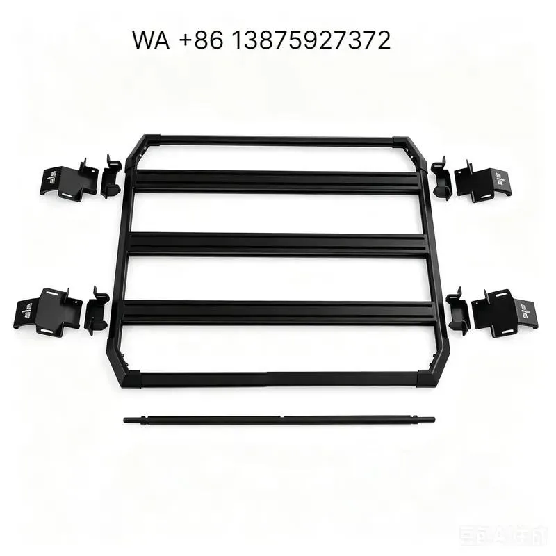 Wmwmnu Heavy Duty Aluminum Powder Coated Short Roof Rack Cargo Basket Luggage Carrier Platform for 2021-2024 4x4
