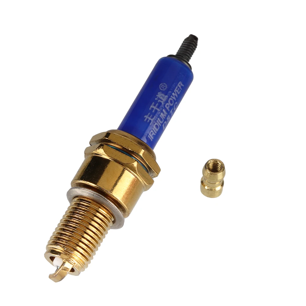 Motorcycle Iridium Spark Plug D8TC Kart High Quality Bright Yellow Spark Plug Alloy Dirt Spark Plug Scooter For CG 125