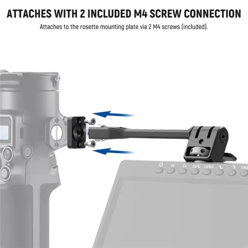AC57-Adjustable Field Monitor Mount For DJI RS 2 RSC 2 360° Rotatable Camera Monitor Bracket With 1/4Inch Threads