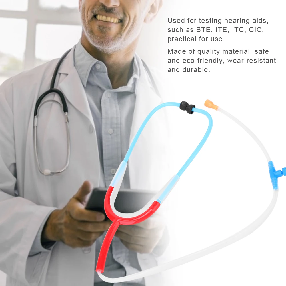 4 Color Binaural Hearing Aid Stethoscope Reduces Noise Medical Headphones Auditions Detection Hearing Aid Auxiliary Health Tools