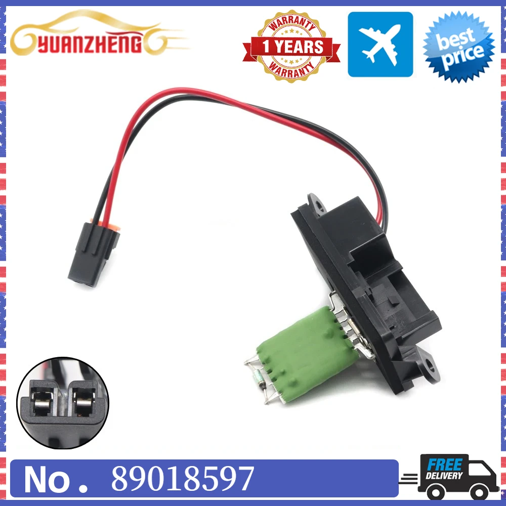 Car HVAC Heater Blower Motor Resistor for Chevrolet Avalanche Suburban Silverado 1500 2500 HD GMC Sierra Yukon XL 89018597