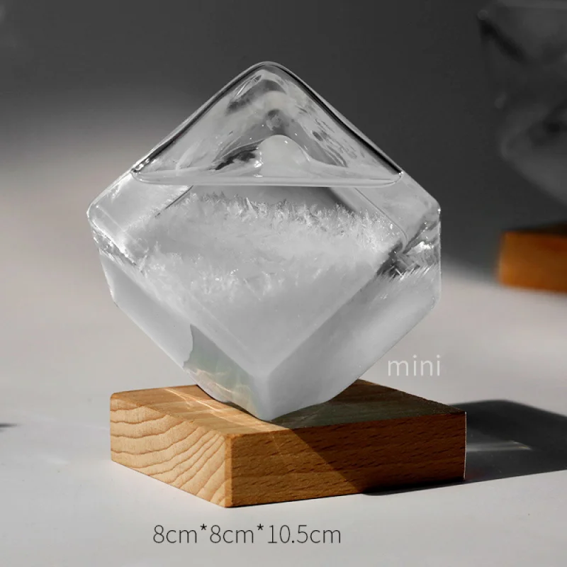 زجاجة توقعات الطقس الزجاجية البوروسيليكات العالية الأنيقة والرائعة هدية إبداعية لتزيين المنزل هدية عيد الحب #5