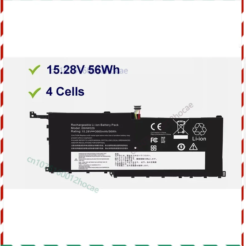 بطارية ل 01AV409 00HW029 01AV410 01AV458 SB10K97567 56Wh 15.28V شحن سريع