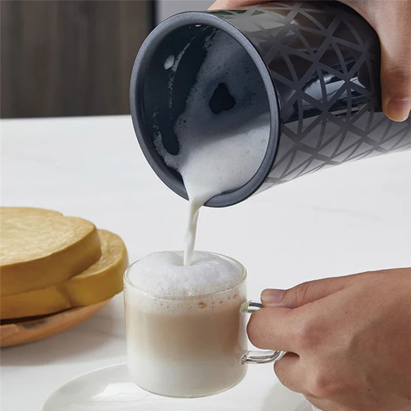 

【People Favorite】Automatic Hot & Cold Milk Frother Warmer For Latte Foam Maker ,Coffee Hot Chocolates Cappuccino Coffee Machine