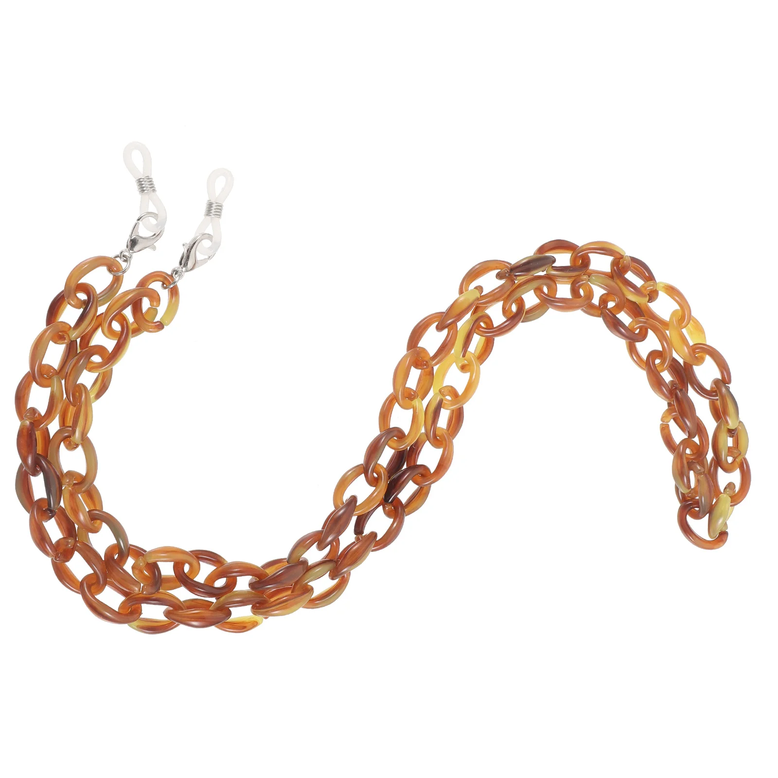 

1Pcs Brown Acrylic Eyeglass Chain Durable Sunglasses Anti-Drop Chain Glasses Holder Practical Anti-Lost Cord Glasses Chains
