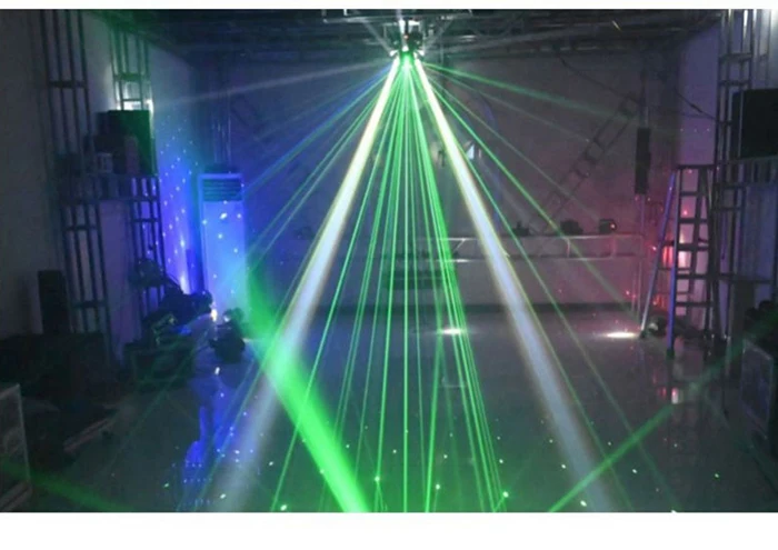 Neuankömmling rotierender Strahl Laser Moving Head Light RGBW 4 in1 LED mit Strobe Effects Bühnen beleuchtung für DJ Disco Club Musik party – Detail 12