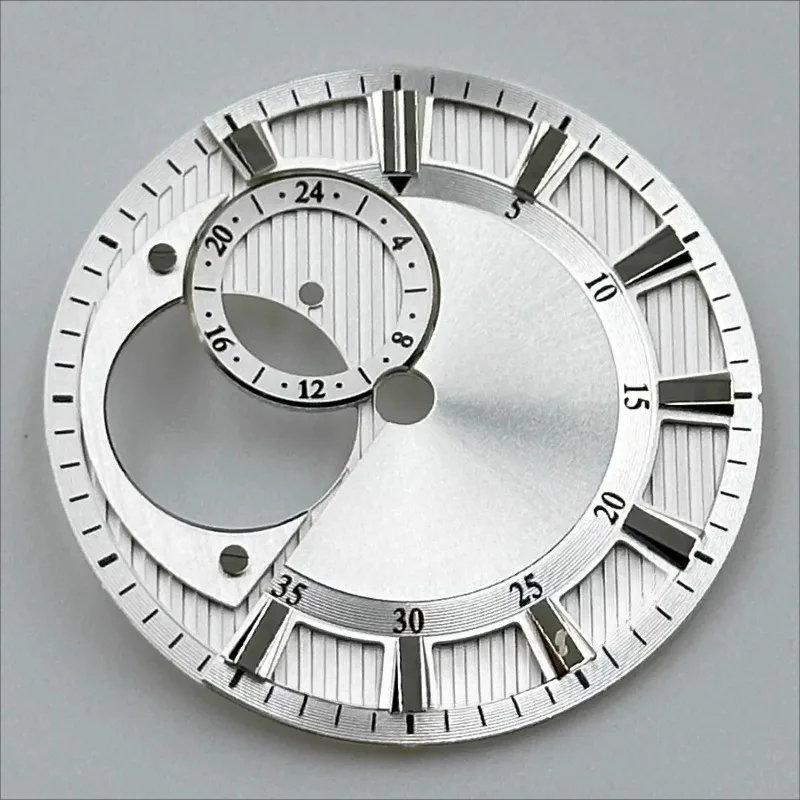 for NH39 Movement Watch Dial 28.5mm Skeleton Diver No Lume Replacement