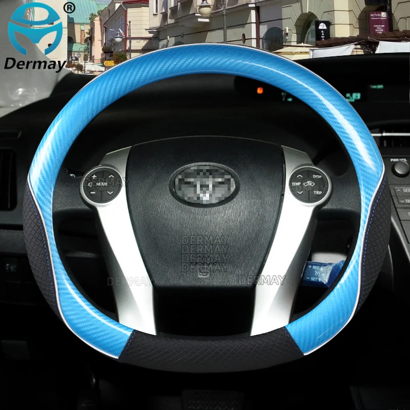 for Toyota Prius 30 20 V Prius C Plus Plug-in Prime XW10 XW20 XW30 XW50 2001~2022 Car Steering Wheel Cover Auto Accessories