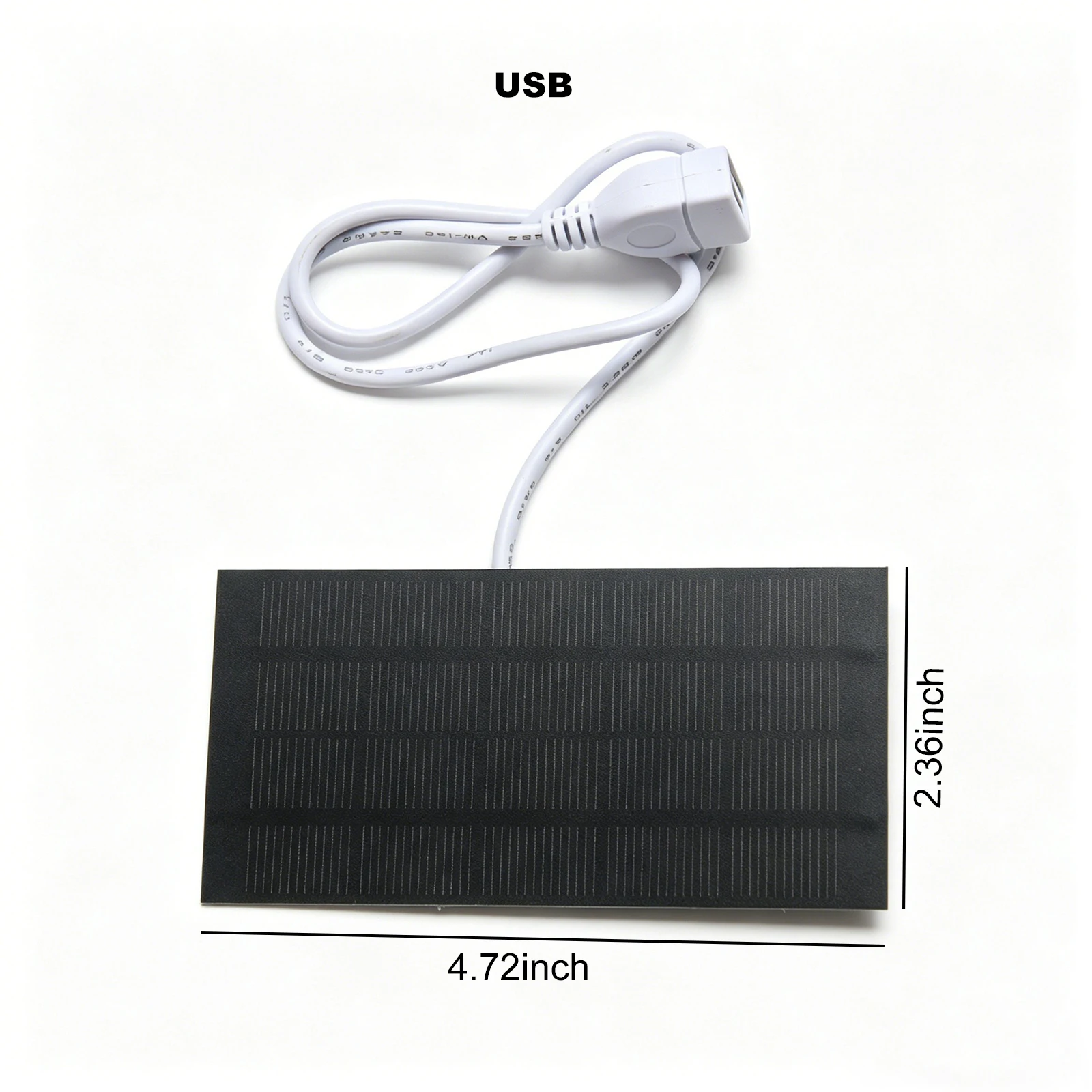 1.2W 5V Mini Solar Panel Module 4.7x2.4 Inches/120x60mm Polycrystalline Solar Cells for Camping Hiking Outdoor Adventures
