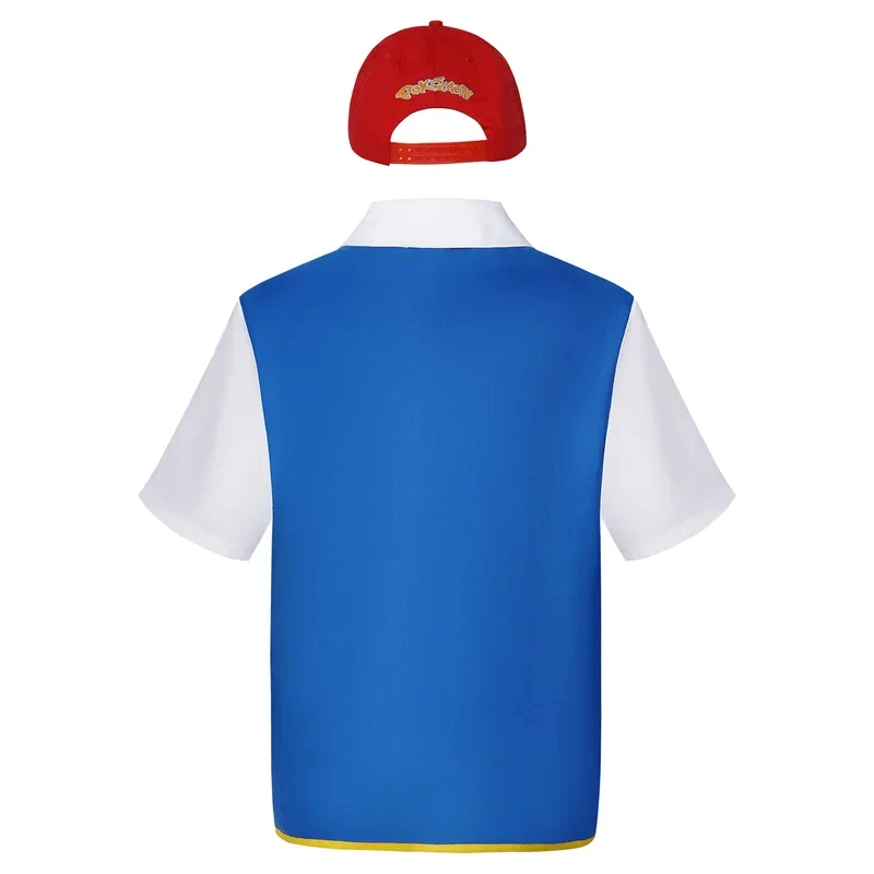 

A'4;b\Anime Trainer Adventure Cosplay Costume Full Set with Hat Gloves & Jacket - Pocket Monster Style Halloween Party5,j'8.k/4\