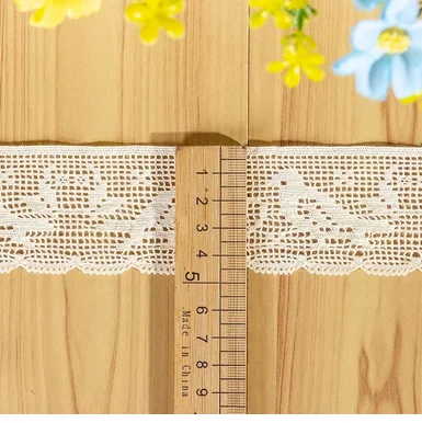 1Yard Width: 4.8cm （1.92”) Hollowed Out Fine Cotton Thread Lace Cute Bird Embroidery Laces for Garment Sewing (SS-4178)