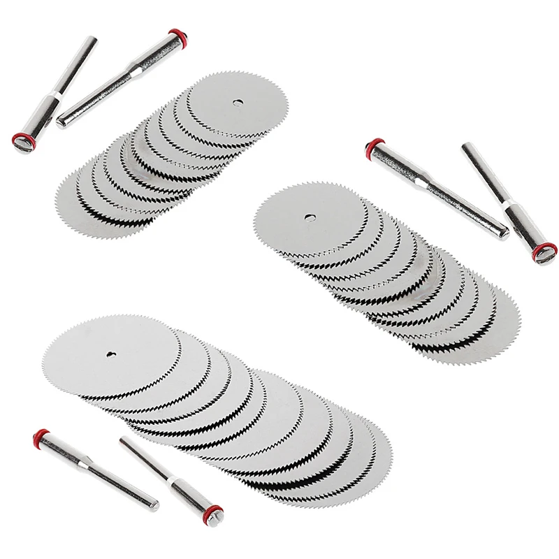 10 22 mm Holzsägeblattscheibe + 2 Stangen-Rotationsschneidwerkzeug