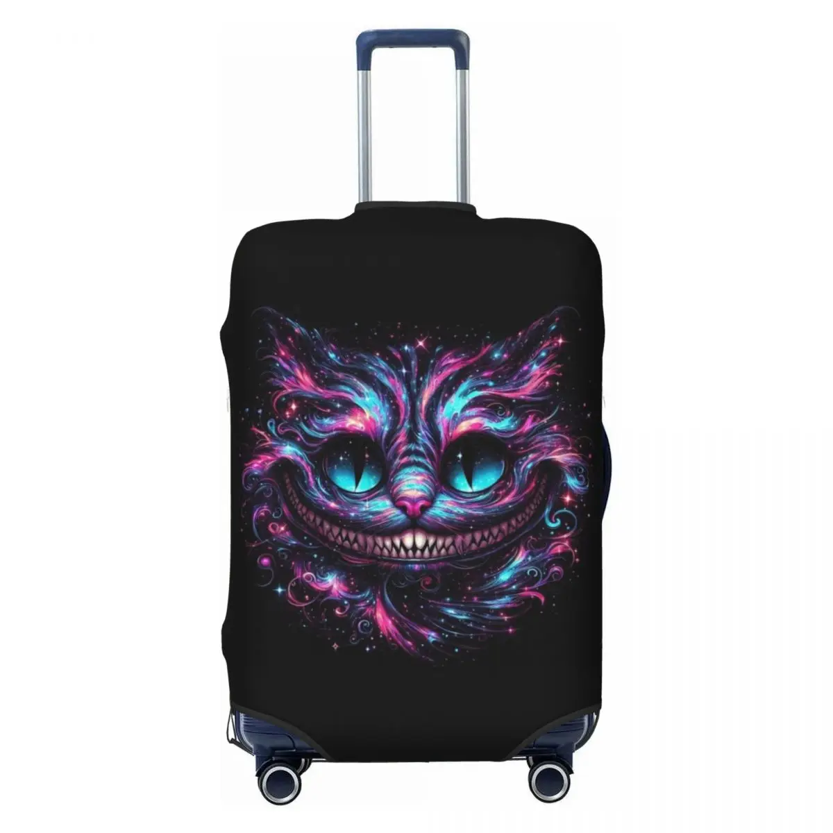 

Custom Cheshire Cat Smile Suitcase Cover Dust Proof Luggage Covers Protector for 18-32 inch