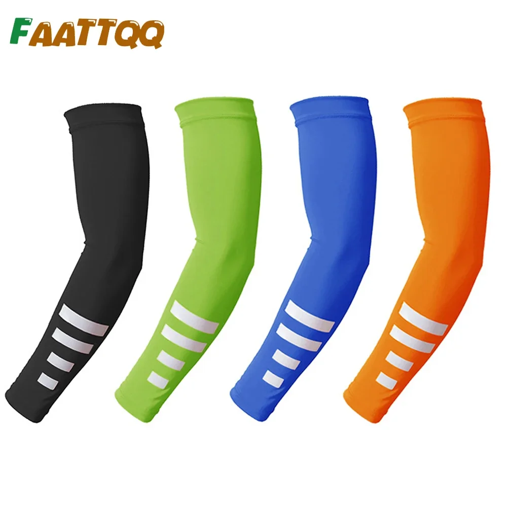 1Pair Cooling Arm Sleeves, UV Sun Protection Sports Compression Sleeves for Men Women, Golf Basketball Christian Arm Sleeves