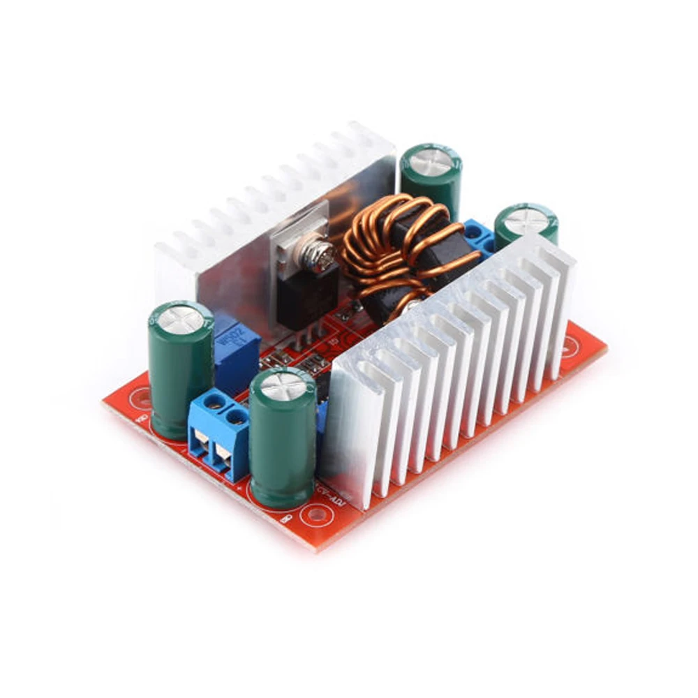 400W 15A DC-DC Boost Converter Step Up Power Transformer Supply Voltage Regulator Constant Power Heat Sink 8.5V-50V to 10-60V