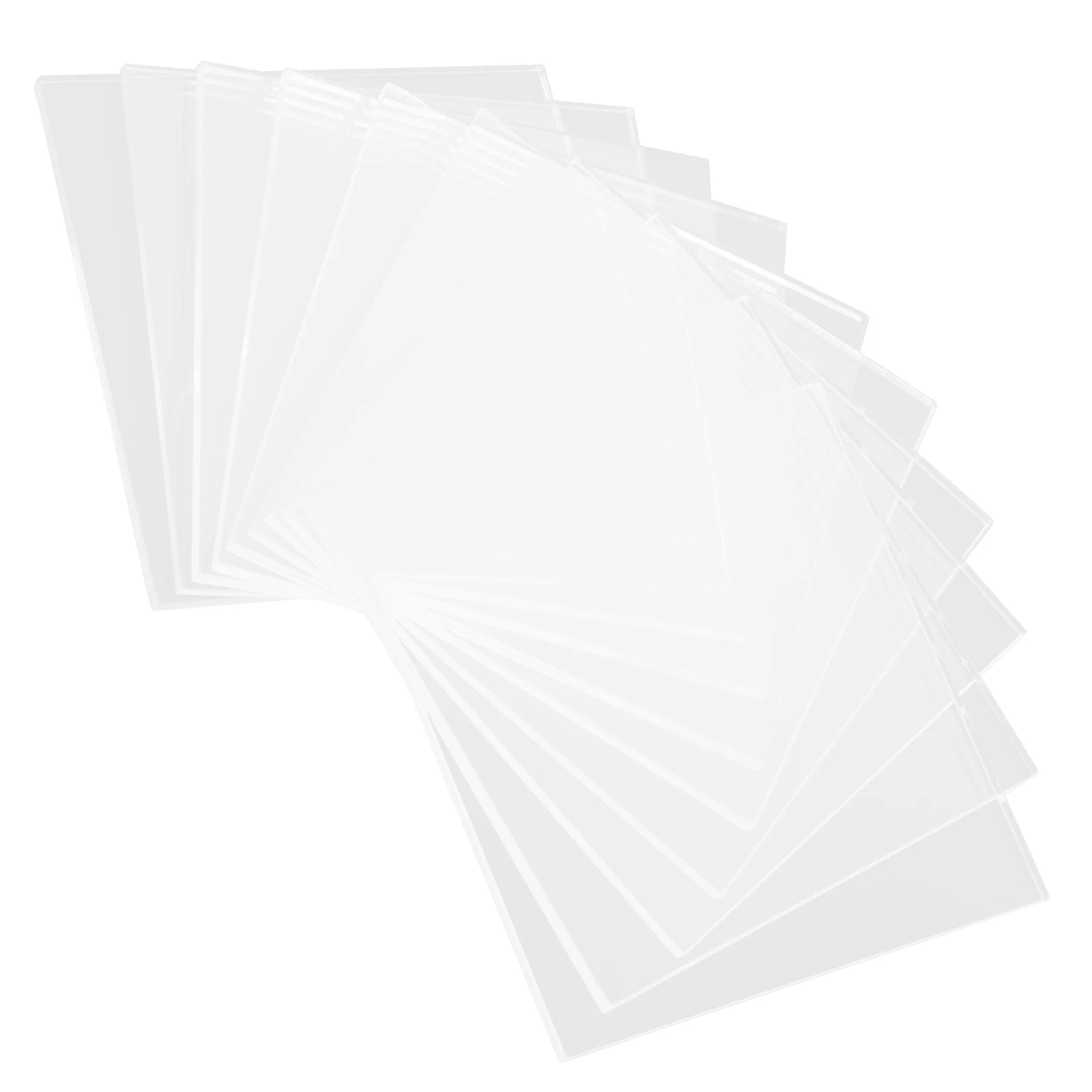 

10PCS Acrylic Refrigerator Transparent Square Flatback DIY Adhesive Fridge Craft Supplies Clear Acrylic Blocks