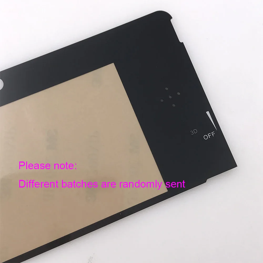 2 قطعة من البلاستيك والزجاج أسود أبيض علوي واقي شاشة LCD أمامي غطاء بلاستيكي بديل لعدسة نينتندو 3DS