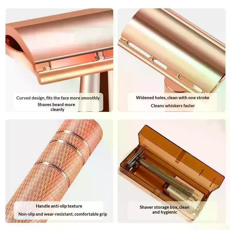 Eco Friendly Double Edge Safety Razor Perfect Shaving Shave For Men & Women Daily Hair Remove Personal Care Tools Reusable