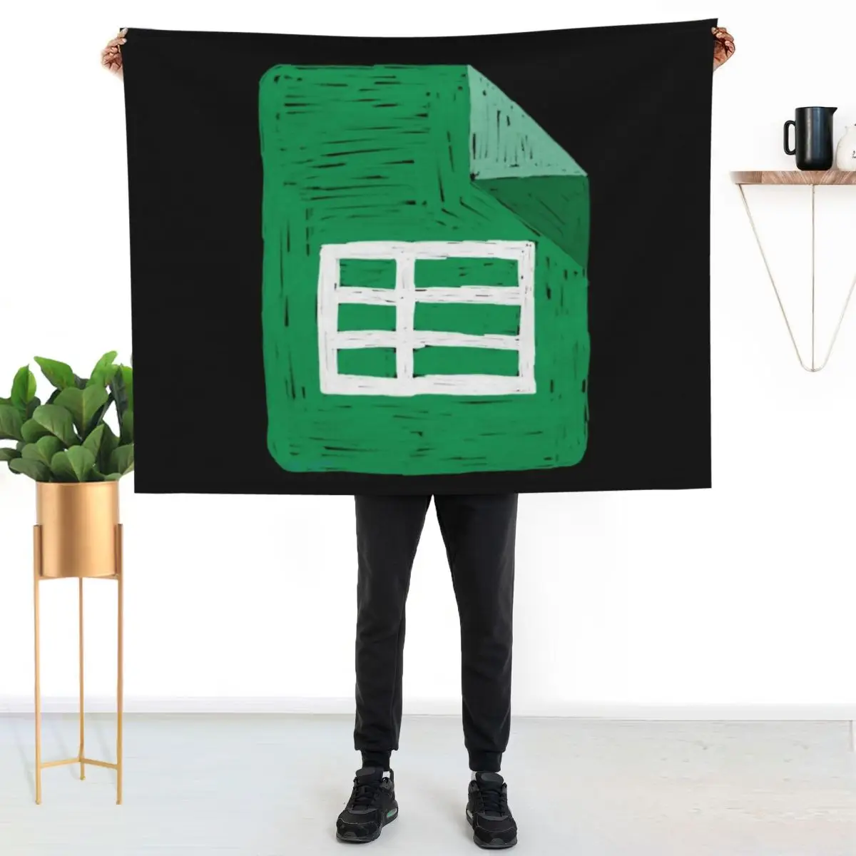 Google Sheets pencil icon Throw Blanket blankets and throws Multi-Purpose Plaid Sofa Cute Plaid christmas decoration Blankets
