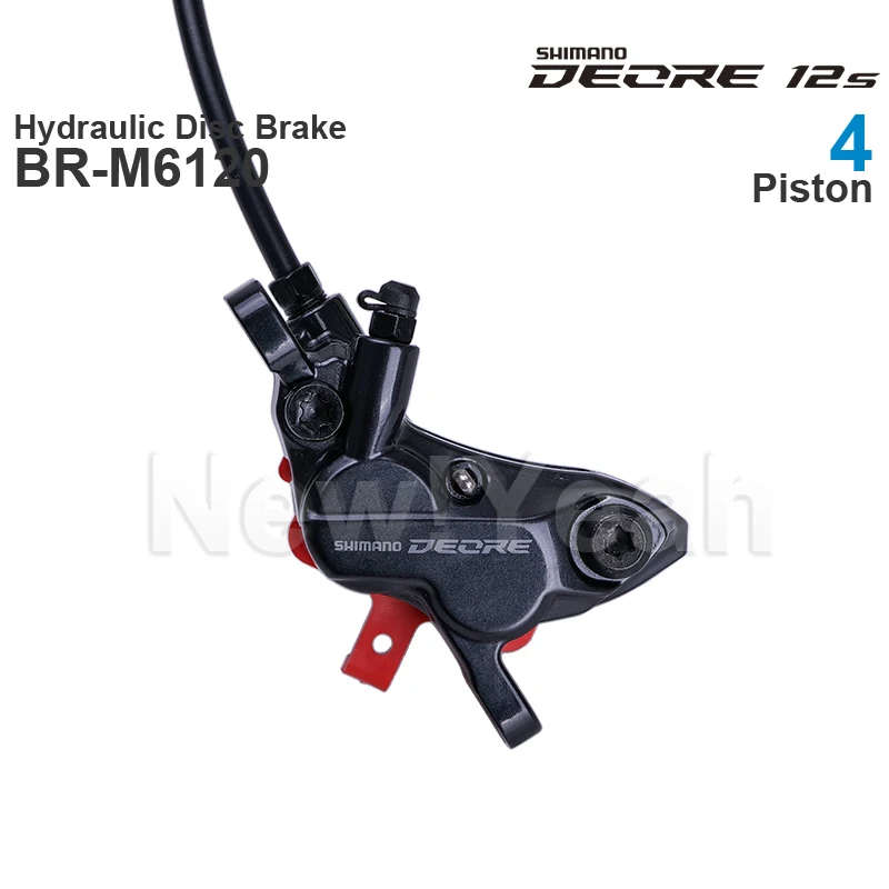 SHIMANO DEORE M6100 M6120 Hydraulic Disc Brake - 4 Piston  with BL-M6100 Brake Lever and  BR-M6120 Brake Caliper Original Parts