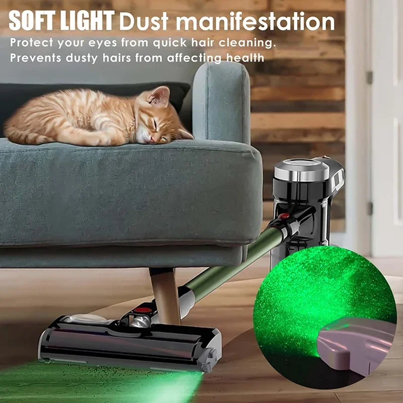 Household Dust light Green torch Vacuum cleaner Dust light Laser light Cleaning and sanitation Pet Hair Vacuum Cleaner