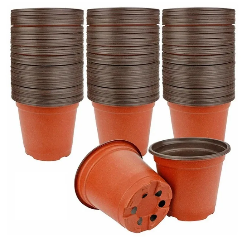 75/100/150 pieces of flexible plant plastic seedling pots suitable for transplanting succulent plant seedlings