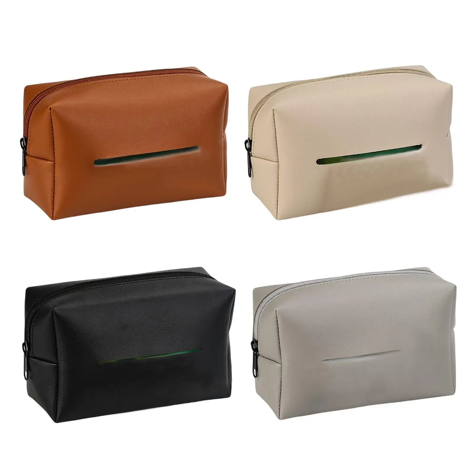 Car Tissue Holder, Sun Visor Seat Back Hanging Organizer Paper Napkin Case for Vehicles Cars